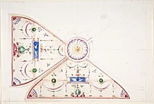 Design for a Painted Ceiling by Anonymous, Italian, 19th century