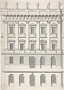 Design for a Palace Façade by Carl Hårleman