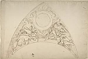 Design for a Pedentive Decoration by Anonymous, Italian, Piedmontese, 18th century