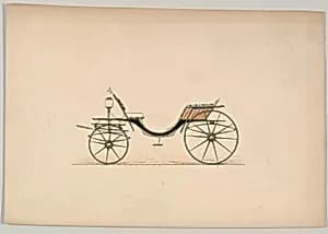 Design for a Phaeton Carriage by Unknown Artist