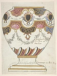 Design for a Porcelain Vase by Anonymous, French, 19th century