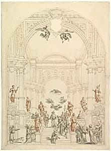 Design for a Theatrum Sacrum by Giuseppe Galli Bibiena