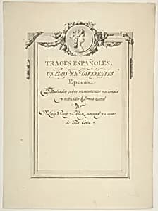 Design for a Title Page by Luis Paret y Alcazar