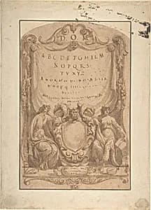 Design for a Title Page by Anonymous, German, 19th century|Anonymous, German, 18th century