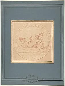 Design for a Token: Galères, 1740 by Edme Bouchardon