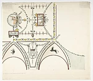 Design for a Vestibule by Anonymous, French, 19th century|Pierre François Léonard Fontaine