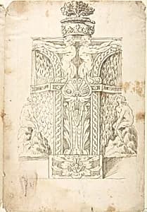 Design for a Wall Fountain by Anonymous, Italian, Lombard, 16th century