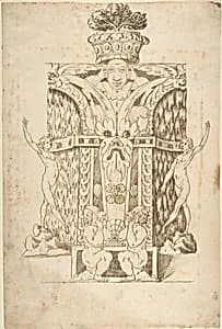 Design for a Wall Fountain by Anonymous, Italian, Lombard, 16th century