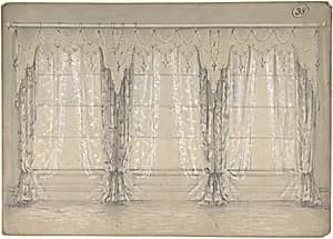 Design for a Wall with Three Windows by Charles Hindley and Sons