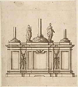 Design for an Altar by Anonymous, Italian, Bolognese 18th century artist
