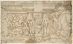 Design for an Architectural Frieze by Anonymous, Italian, mid-16th century