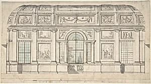 Design for an Architectural Interior by Pierre Nicolas Ransonnette