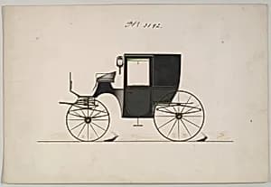Design for Brougham, no. 3192 by Brewster & Co.