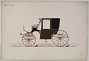 Design for Brougham, no. 3301 by Brewster & Co.