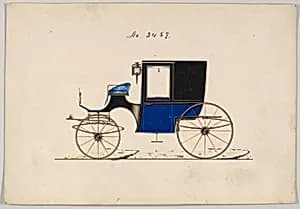 Design for Brougham, no. 3489 by Brewster & Co.