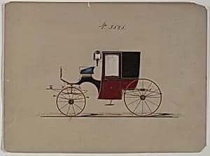 Design for Brougham, no. 3585 by Brewster & Co.