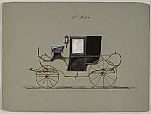 Design for Brougham, no. 3606 by Brewster & Co.