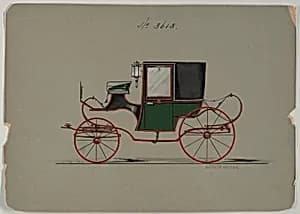 Design for Brougham, no. 3613 by Brewster & Co.