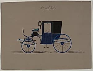 Design for Brougham, no. 3663 by Brewster & Co.