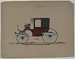 Design for Brougham, no. 3682 by Brewster & Co.