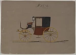 Design for Brougham, no. 3732 by Brewster & Co.
