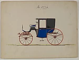 Design for Brougham, no. 3776 by Brewster & Co.
