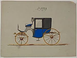 Design for Brougham, no. 3823 by Brewster & Co.