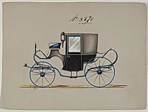 Design for Brougham, no. 3870 by Brewster & Co.