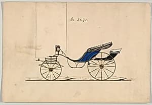 Design for Cabriolet or Victoria, no. 3471 by Brewster & Co.