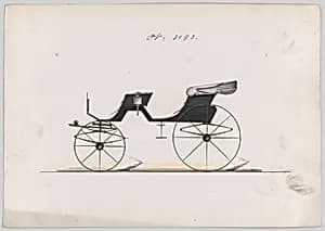 Design for Cabriolet Phaeton, no. 3193 by Brewster & Co.