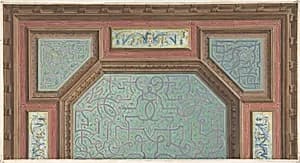 Design for Ceiling, Hôtel Hope by Jules-Edmond-Charles Lachaise|Eugène-Pierre Gourdet