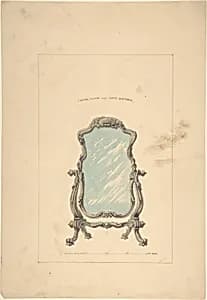 Design for Cheval Glass by Robert William Hume