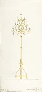 Design for Church Lamp Stand by B. Mansfield