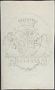 Design for coat of arms by Anonymous, 18th century