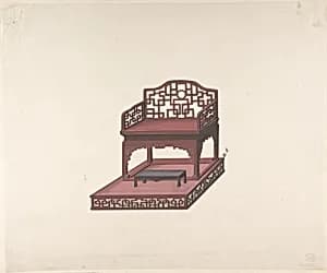 Design for Export Furniture by Anonymous, Chinese, 19th century