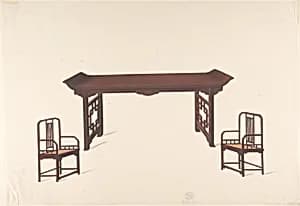 Design for Export Furniture by Anonymous, Chinese, 19th century