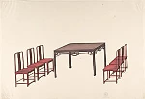 Design for Export Furniture by Anonymous, Chinese, 19th century