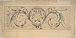 Design for Frieze of Foliage by Thomas Pether