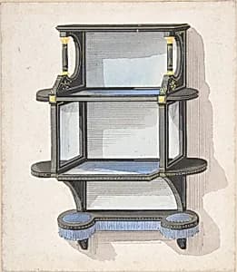 Design for Hanging Shelves by Anonymous, British, 19th century