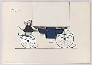 Design for Landau, No. 3045 by Brewster & Co.