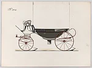 Design for Landau, No. 3046 by Brewster & Co.