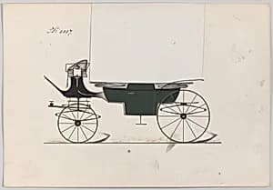 Design for Landau, No. 3087 by Brewster & Co.