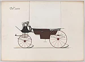 Design for Landau, No. 3089 by Brewster & Co.