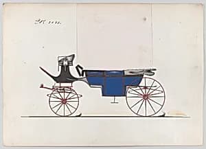 Design for Landau, No. 3181 by Brewster & Co.