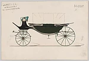 Design for Landau, No. 3267 by Brewster & Co.
