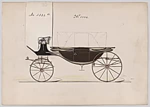 Design for Landau, No. 3332 by Brewster & Co.