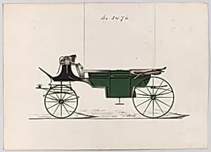 Design for Landau, No. 3476 by Brewster & Co.