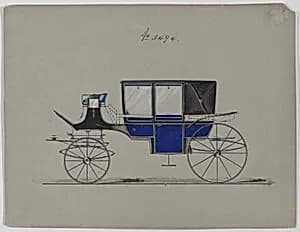 Design for Landau, No. 3494 by Brewster & Co.