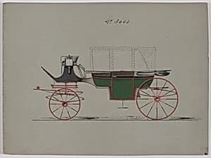 Design for Landau, No. 3600 by Brewster & Co.
