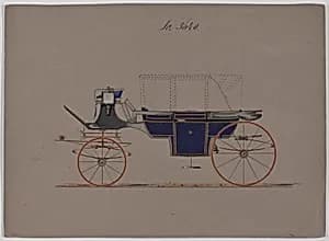 Design for Landau, No. 3640 by Brewster & Co.